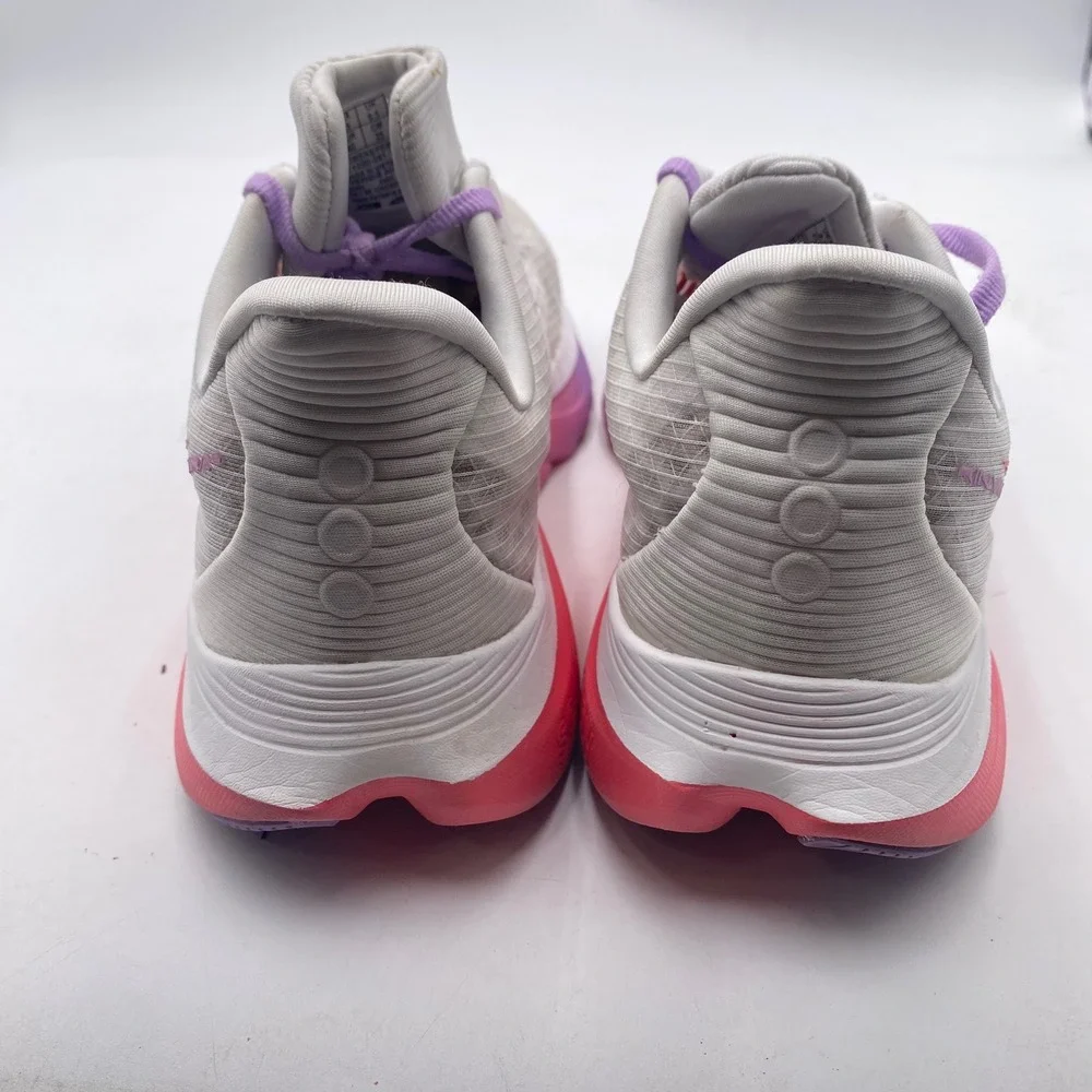 Saucony Kinvara 14 Running Shoes Women 8.5 White Pink Purple S11020-241 Athletic